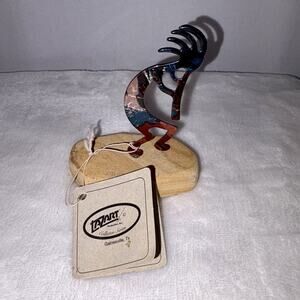 LazArt Kokopelli Flute Player on sandstone NWT